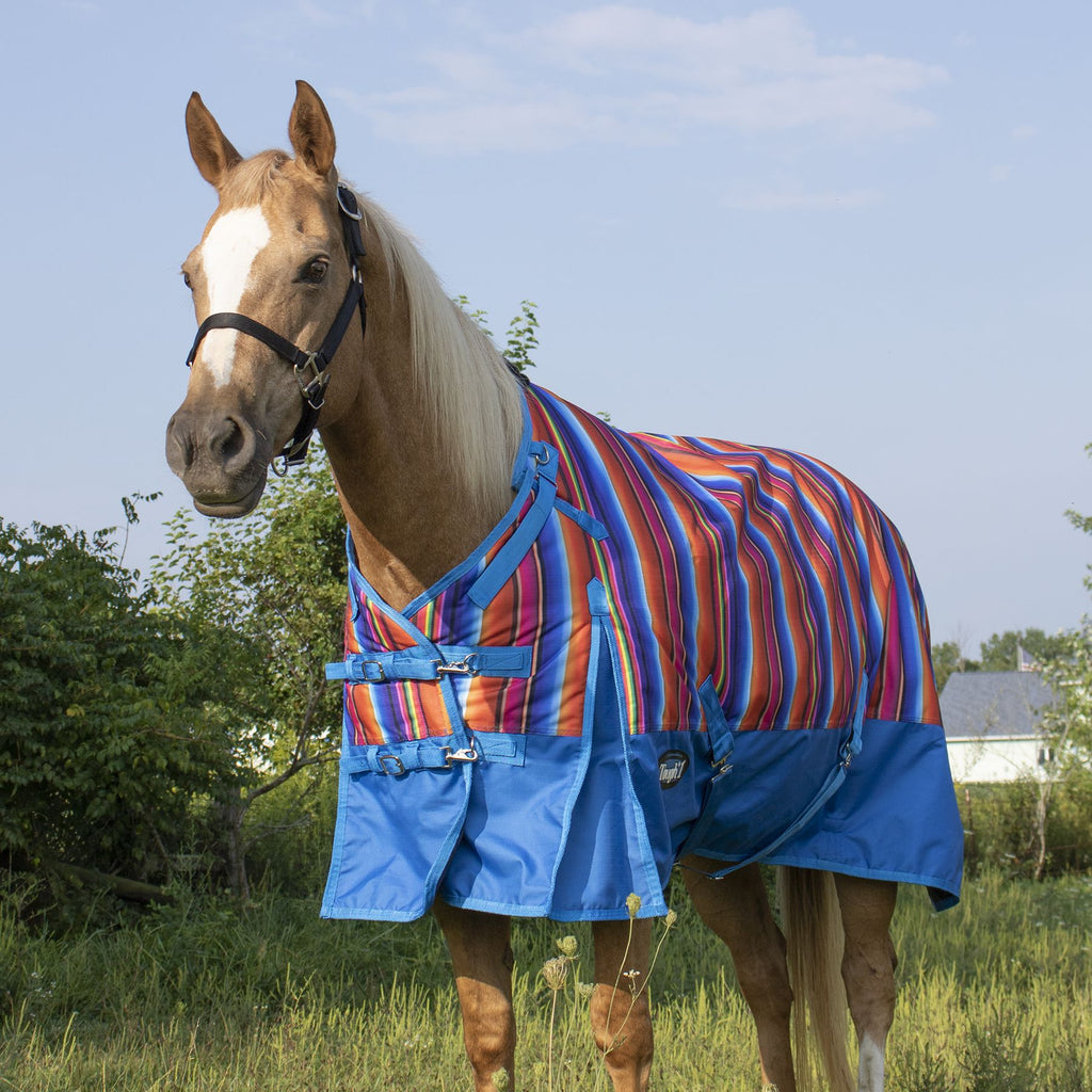 1200D Serape Turnout Blanket with Snuggit Neck-FREE SHIPPING