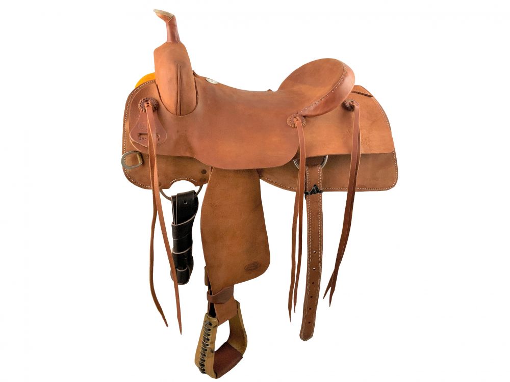 16"  Hard Seat Ranch Cutting Saddle-ROPING WARRANTY-FREE SHIPPING