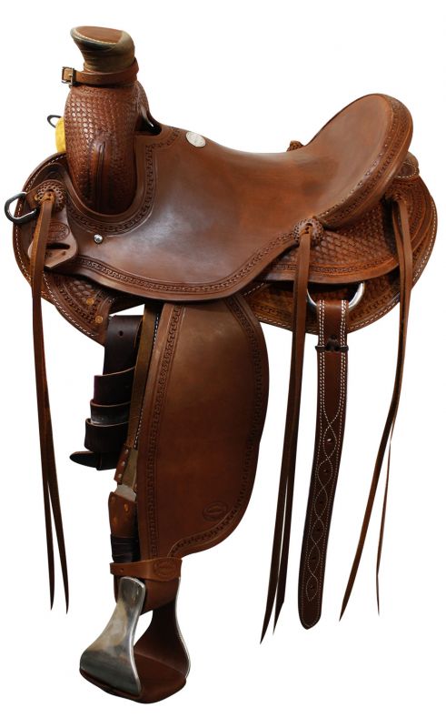 15", 16", 17" Showman® Roper Saddle*ROPING WARRANTY-FREE SHIPPING