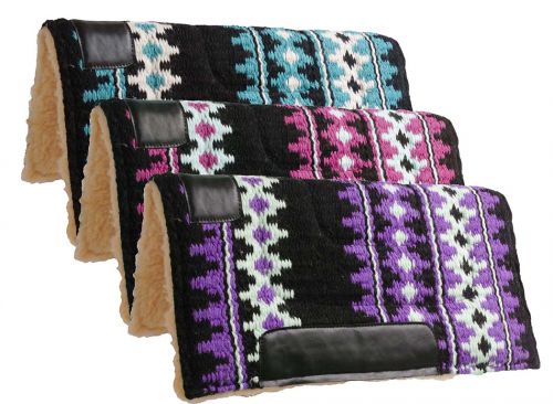 24" X 24" 100% Woven Wool Top Pony Saddle Pad-FREE SHIPPING
