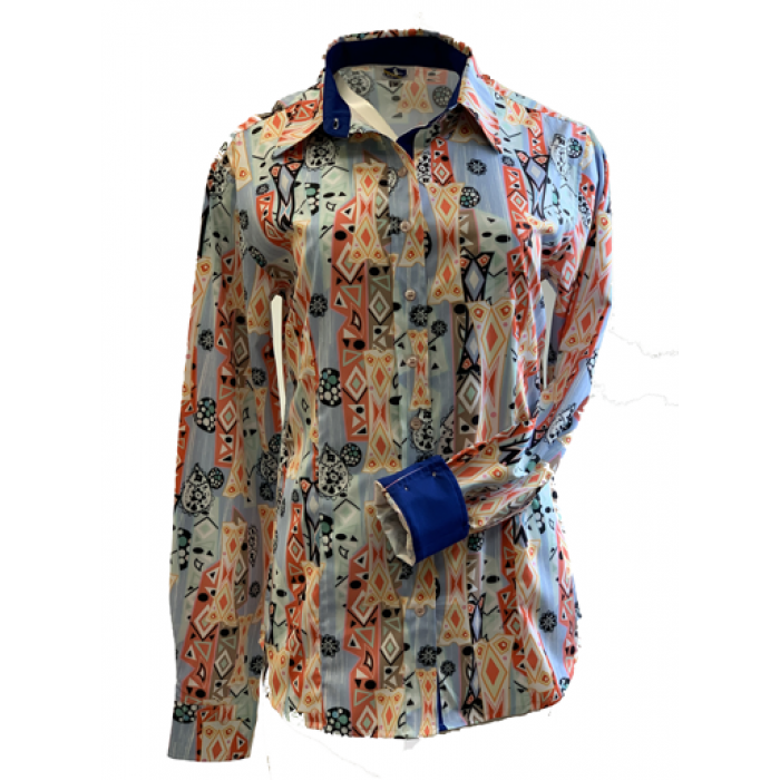 Print Button Tanor Abstract Pattern Show Shirt-FREE SHIPPING