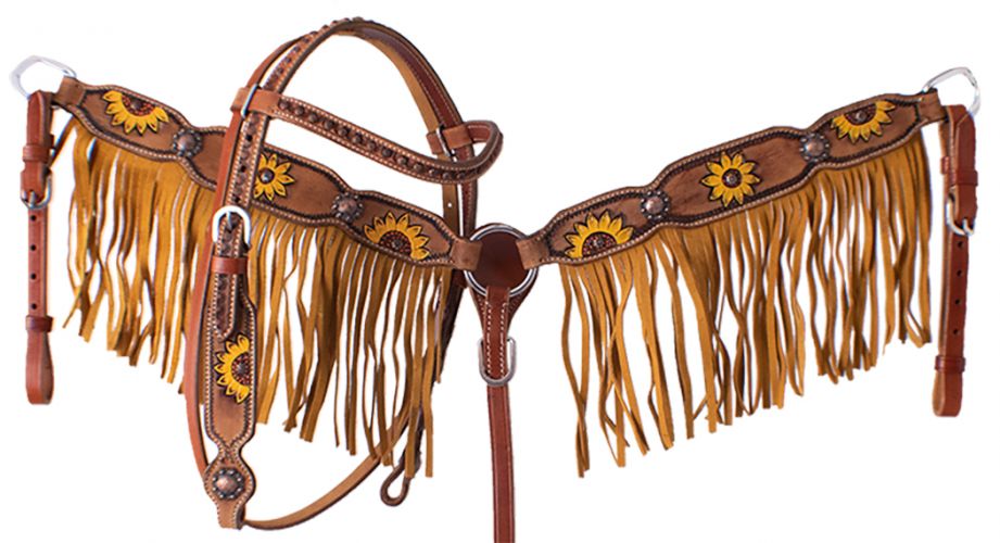 Showman ® PONY HEADSTALL AND BREASTCOLLAR SET