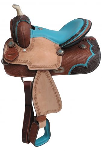 13" Double T Pony/Youth Barrel Style Saddle-FREE SHIPPING