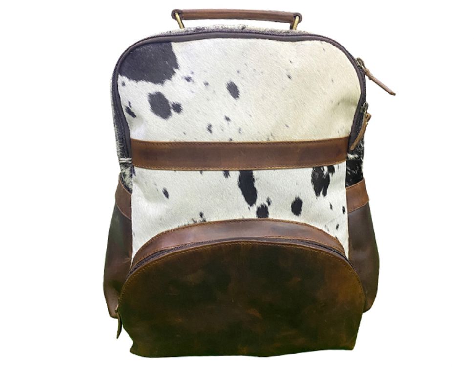 Hair on Cowhide Leather Backpack-FREE SHIPPING