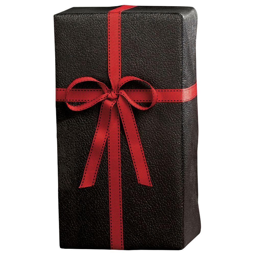 WRAP BLK EMBOSSED LEATHER