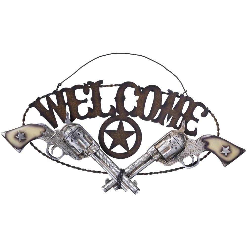 WELCOME PISTOLS SIGN
