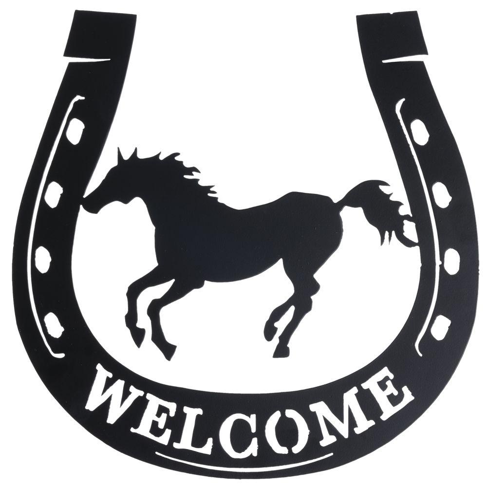 WELCOME RUNNING HORSE/HORSESHO