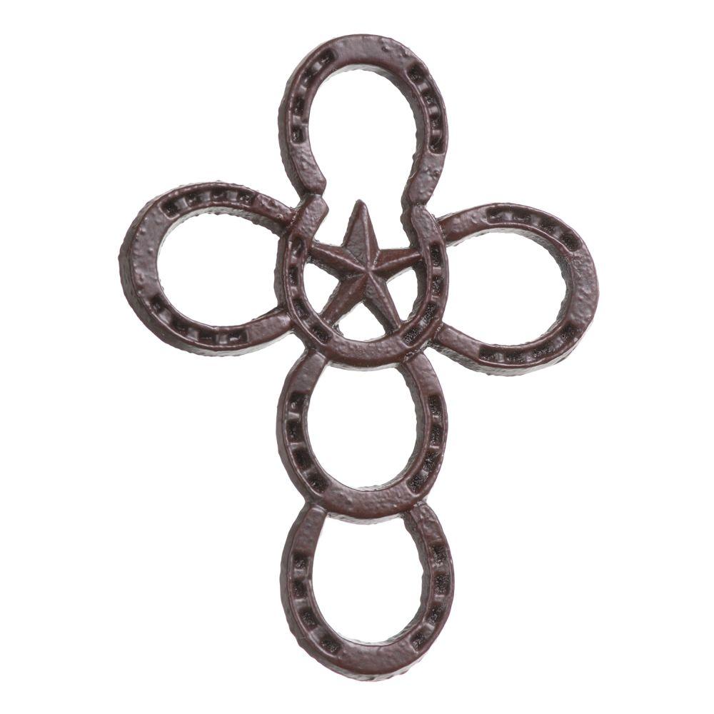 METAL HORSESHOE CROSS