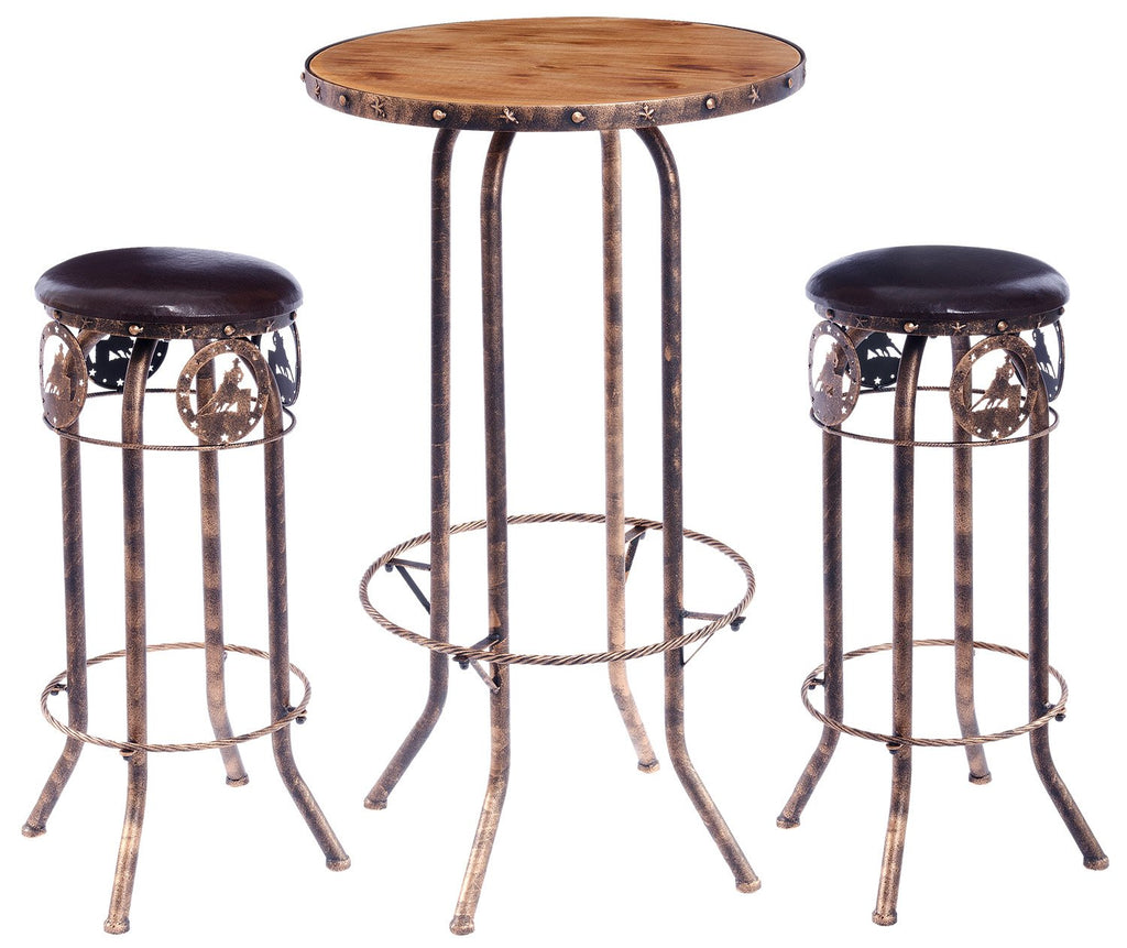 3PC BAR STOOL/TABLE