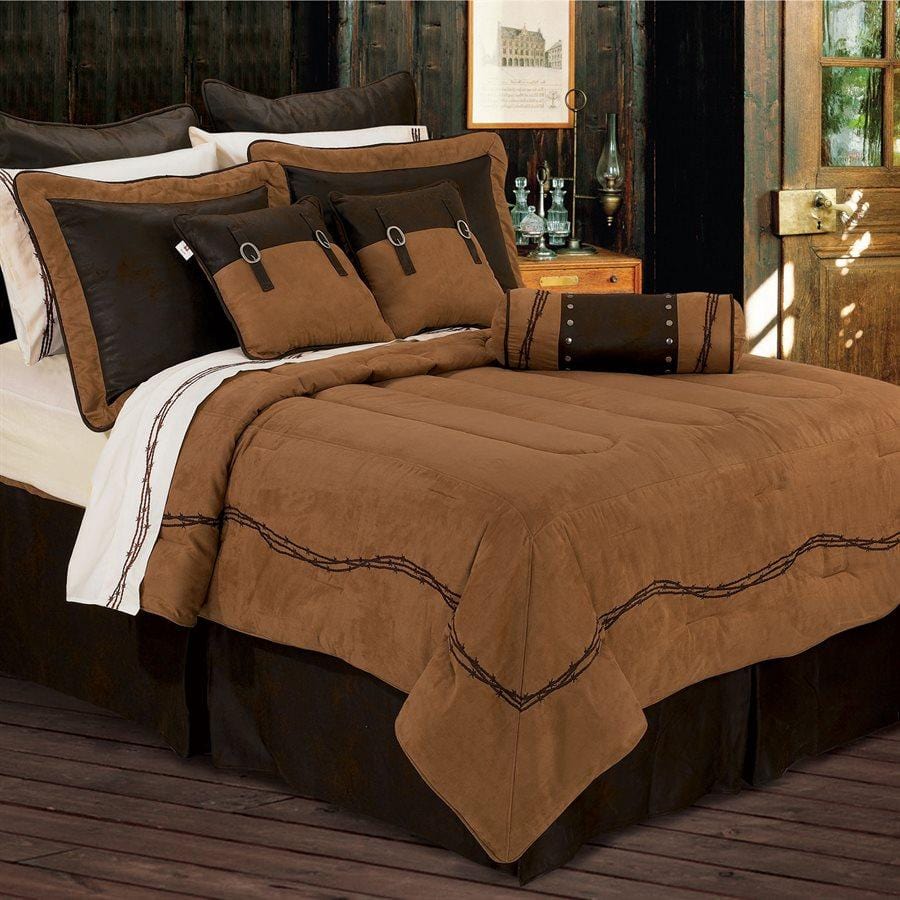 Rustic Barbwire Comforter Set-TAN - FREE SHIPPING