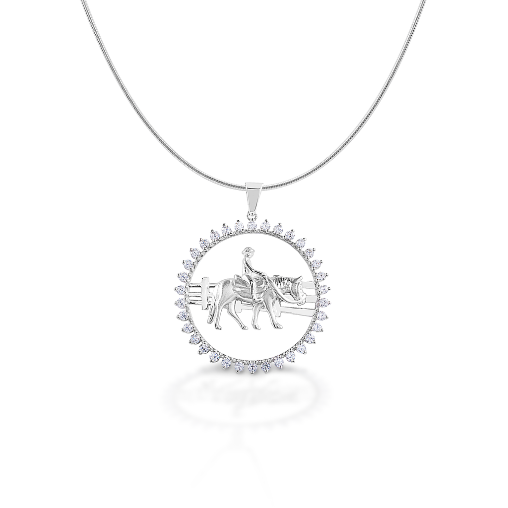Stone Circle Ranch Horse Pendant - Sterling Silver - FREE SHIPPING
