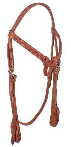 Showman ® Futurity Knot Harness Leather Headstall With Quick Change Bit Loops