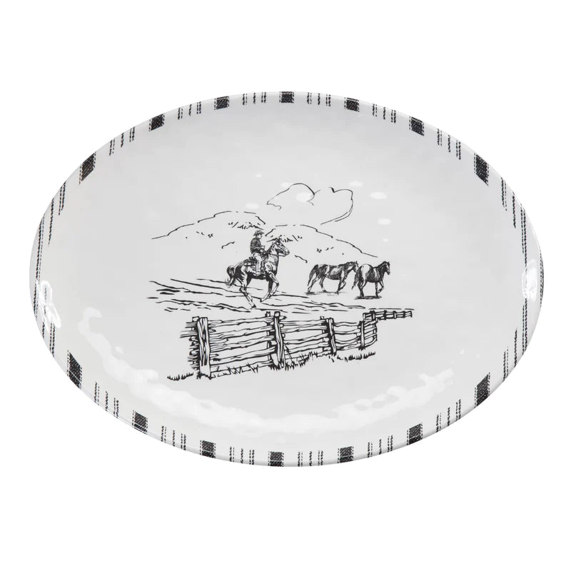Ranch Life Melamine Serving Platters, Set of 12-FREE SHIPPING