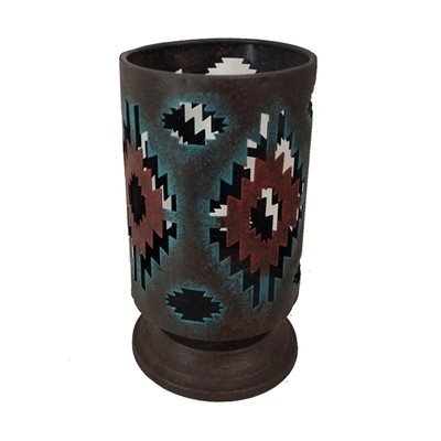 Colorful Aztec Hurricane Candle Holder - FREE SHIPPING