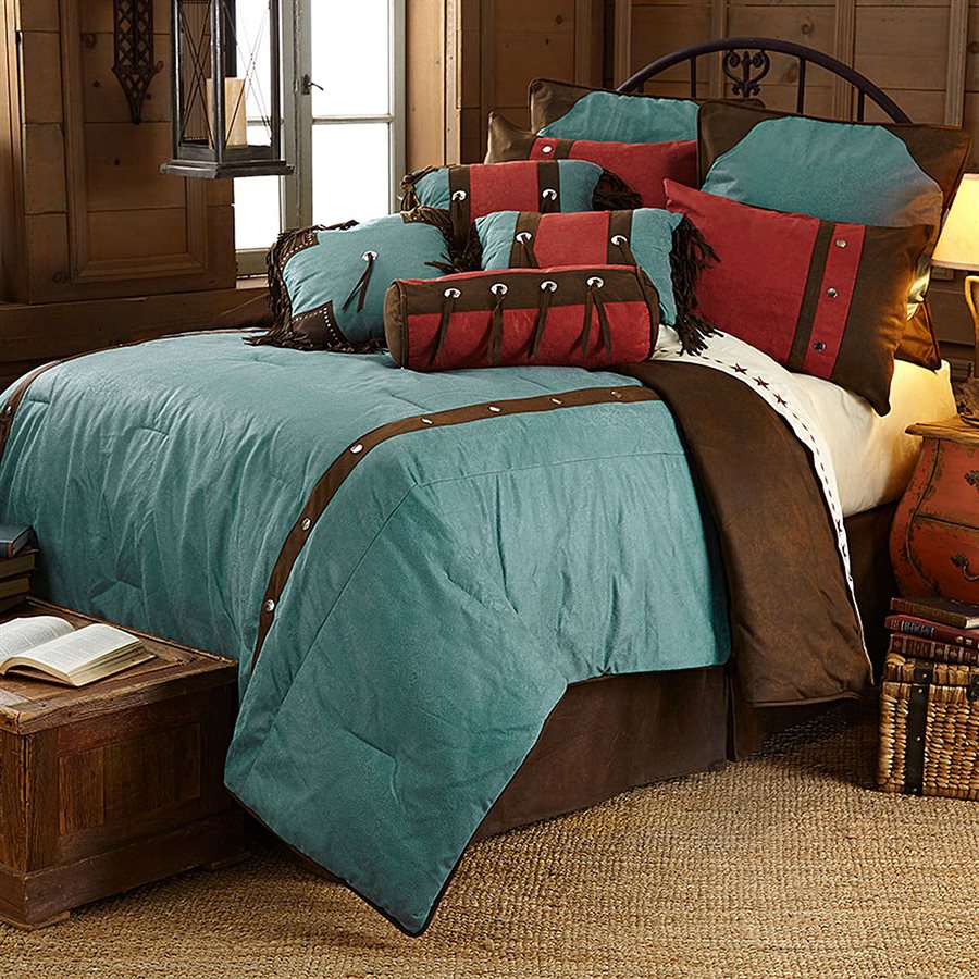Cheyenne Turquoise Comforter Set - FREE SHIPPING