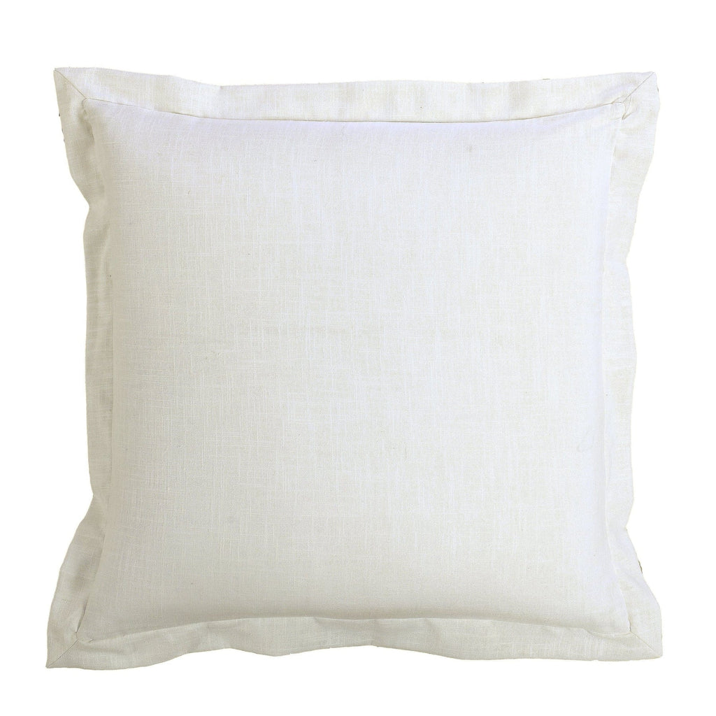 Charlotte White Linen Euro Sham-FREE SHIPPING
