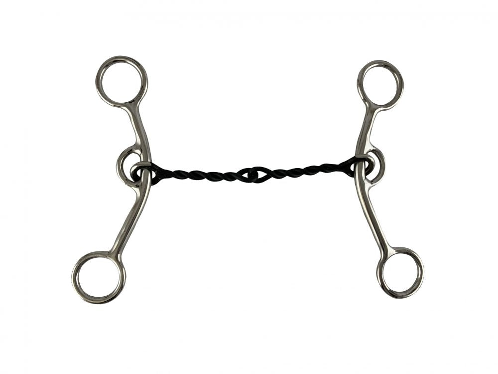 Showman Stainless Steel JR Cow-horse bit with 5" Sweet Iron Twisted Chain Mouth-FREE SHIPPING