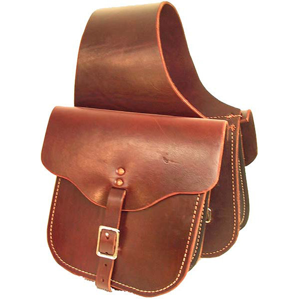 Burgundy Chap Leather Saddle Bags - Small - MADE IN THE USA- FREE SHIPPING